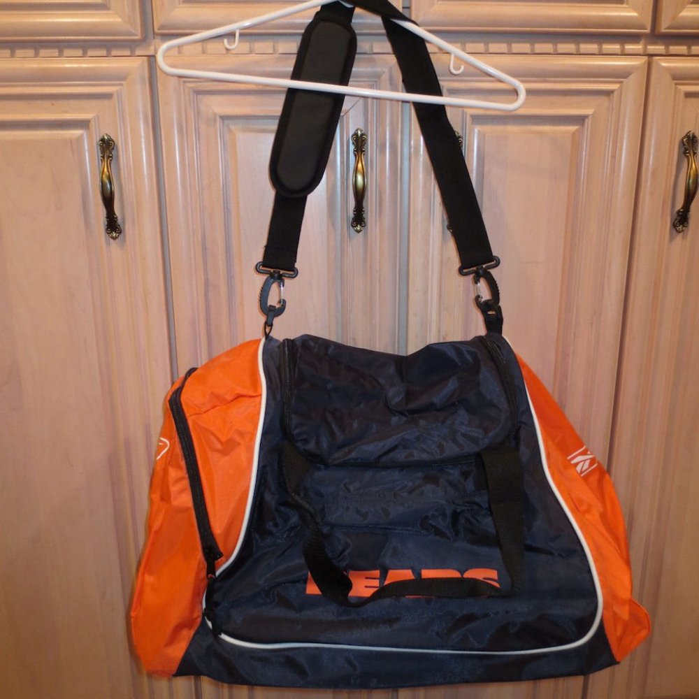 NFL Chicago Bears Tote Duffel Gym Athletic Bag, 100% Nylon, Reebok (168)